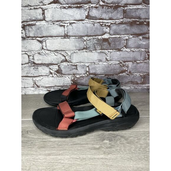 Teva Hurricane XLT2 Earth Pink Blue Yellow Nylon Hiking Strap Sandals Men Sz 12M - Picture 13 of 16